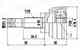 ШРУС NISSAN TIIDA JPN MAKE C11 2005.08-2012.06 [GL] нар. MILES GA20745 - изображение