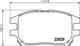 Изображение товара "Колодки тормозные дисковые, передние, TOYOTA HILUX Platform/Chassis , HILUX VII Pickup NISSHINBO NP1076"