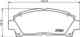 Колодки тормозные дисковые, передние, LEXUS/TOYOTA RX , HARRIER NISSHINBO NP1077 - изображение