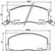 Колодки тормозные дисковые, передние, LEXUS/TOYOTA LS , CELSIOR , CENTURY NISSHINBO NP1078 - изображение