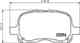 Колодки тормозные дисковые, передние, LEXUS GS/GS/IS I/IS SportCross, TOYOTA CROWN/MARK II/ALTEZZA GITA/CELSIOR/CHASER NISSHINBO NP1088 - изображение