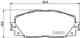 Колодки тормозные дисковые, передние, TOYOTA FORTUNER , HILUX Platform/Chassis , HILUX VII Pickup NISSHINBO NP1091 - изображение