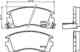Колодки тормозные дисковые, передние, NISSAN/SUBARU CHERRY III, EXA, S-CARGO Box, SUNNY I-II NISSHINBO NP2023 - изображение