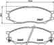 Колодки тормозные дисковые, передние, NISSAN MICRA IV , MICRA V , NOTE NISSHINBO NP2038 - изображение