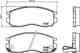 Колодки тормозные дисковые, передние, NISSAN PATROL GR IV , PATROL GR IV Platform/Chassis , VANETTE Box , VANETTE Bus NISSHINBO NP3017 - изображение