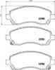 Колодки тормозные дисковые, передние, HYUNDAI/KIA i30, ix35 , TUCSON , CEED, CERATO II , CERATO KOUP , PRO CEED , SPORTAGE NISSHINBO NP7002 - изображение
