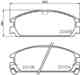 Изображение товара "Колодки тормозные дисковые, передние, HYUNDAI/KIA GENESIS , GENESIS , QUORIS NISSHINBO NP8020"