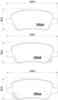 Колодки тормозные дисковые, задние, SUBARU FORESTER, IMPREZA, LEGACY III NISSHINBO NP8032 - изображение