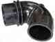 Изображение товара "Патрубок ДМРВ воздушного фильтра ГАЗель 3302 ЗМЗ-405 Б угол РТИ 01157"