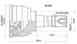Шрус SUZUKI Escudo / Vitara G16A 89-95 SAT SK-025 - изображение