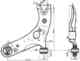 Рычаг нижний TOYOTA PRIUS 12- / COROLLA / RUMION / MARK X / AURIS / BLADE / SCION / ZELAS / LEXUS HS250H 06- лев. SAT ST-48069-12300 - изображение