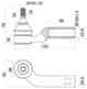 Изображение товара "Наконечник рулевой MAZDA 3 03-08 / MAZDA 5 05-10 прав. SAT ST-BP4L-32-280"