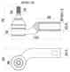 Изображение товара "Наконечник рулевой MAZDA 3 03-08 / MAZDA 5 05-10 лев. SAT ST-BP4L-32-290"