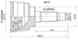 Шрус SZ Swift II M13A HT51S 00-05, Alto HA12S / HA2#S / Kei / Wagon-R / Solio 00- SAT SU-17 - изображение