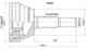 Шрус TOYOTA Camry ACV3#, Harrier ACU3# / MCU35, Ipsum ACM2#, Kluger ACU25 / MCU25, RAV-4 ACA20 / 21, - SAT TO-061 - изображение