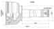 Шрус TOYOTA TownAce / LiteAce 87-96 4WD SAT TO-080 - изображение