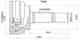 Шрус TOYOTA Vitz 1.3 NCP11, FunCargo / BB / dB / Ist / Will 2NZFE NCP#, 02- SAT TO-68 - изображение