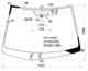 Стекло лобовое в клей HARRIER #CU3# (правый руль) 03-09 TOYOTA 56101-48032 - изображение