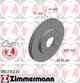 Диск торм MITS GALANT 06.01-> F ZIMMERMANN 380216220 - изображение