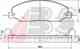 Изображение товара "Колодки тормозные дисковые A.B.S. 37662 / 24513"