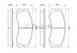 Колодки тормозные дисковые для OPEL FRONTERA(5#MWL4,5#SUD2,6B#), MONTEREY(UBS#) BOSCH 0 986 424 366 - изображение