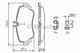 Колодки тормозные дисковые для MERCEDES A(W168), VANEO(414) BOSCH 0 986 424 469 - изображение