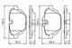 Изображение товара "Колодки тормозные дисковые для BMW 5(F10,F11,F18), i8(I12), X3(F25), X4(F26), Z4(E89) BOSCH 0 986 494 432"