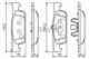 Колодки тормозные дисковые для RENAULT CLIO, LOGAN, THALIA(LU1/2#), TWINGO BOSCH 0 986 494 661 - изображение