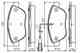 Колодки тормозные дисковые для FIAT DOBLO(119,223), IDEA(350#), MULTIPLA(186) BOSCH 0 986 495 086 - изображение
