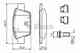 Колодки тормозные дисковые для FIAT MULTIPLA(186), STILO Multi(192), STILO(192) BOSCH 0 986 494 030 - изображение