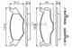 Изображение товара "Колодки тормозные дисковые для VW GOLF(17,155,19E,1G1), JETTA(165,19E,1G2), PASSAT(32,32B,33), POLO(80,86C), SANTANA(32B), SCIROCCO(53,53B) BOSCH 0 986 468 871"