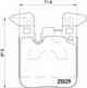 Колодки тормозные дисковые для BMW 1(F20,F21), 2(F22,F23,F87), 3(F30,F31,F34,F35,F80), 4(F32,F33,F36,F82,F83) BREMBO P 06 087 - изображение