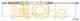 Трос стояночной тормозной системы COFLE 92.10.7626 / 10.7626 - изображение