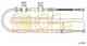 Трос стояночной тормозной системы COFLE 92.17.3502 / 17.3502 - изображение