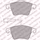 Колодки тормозные дисковые для VW TOUAREG(7L6,7L7,7LA) DELPHI LP1950 - изображение
