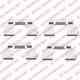 Комплектующие колодок дискового тормоза DELPHI LX0410 - изображение