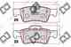 Колодки тормозные дисковые | зад | DJ PARTS BP1966 - изображение Изображение товара "Колодки тормозные дисковые | зад | DJ PARTS BP1966"