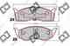 Колодки тормозные дисковые | перед | DJ PARTS BP2053 - изображение Изображение товара "Колодки тормозные дисковые | перед | DJ PARTS BP2053"
