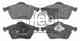 Колодки тормозные дисковые передний для FORD GALAXY(WGR) / VW SHARAN(7M6,7M8,7M9) FEBI BILSTEIN 16280 / 21848 - изображение