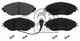 Колодки тормозные дисковые передний для AUDI A3 / SKODA OCTAVIA, SUPERB / VW CC, GOLF SPORTSVAN, GOLF, PASSAT, SHARAN FEBI BILSTEIN 16868 - изображение
