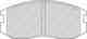 Колодки тормозные дисковые передний для DAIHATSU EXTOL, TERIOS / MITSUBISHI COLT, GALANT, LANCER, MIRAGE / TOYOTA CAMI, RUSH FERODO FDB759 / 21650 - изображение