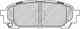 Колодки тормозные дисковые задний для SUBARU FORESTER(SG), IMPREZA(GD,GG) FERODO FDB1861 / 24331 - изображение