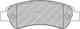 Колодки тормозные дисковые задний для CITROEN JUMPER / FIAT DUCATO(250,290) / PEUGEOT BOXER FERODO FVR1927 / 24465 - изображение