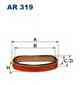 Фильтр воздушный FILTRON AR319 - изображение