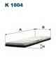 Фильтр салонный FILTRON K1004 Фильтр салонный FILTRON K1004 - изображение