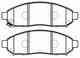 Колодки тормозные дисковые передний для NISSAN MURANO(Z50), NAVARA(D40), PATHFINDER(R51), SERENA(C25) FIT FP1094 - изображение