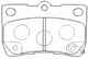 Колодки тормозные дисковые FIT FP1113 - изображение
