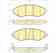 Колодки тормозные дисковые для CHEVROLET LACETTI(J200), NUBIRA, OPTRA(1J#) / DAEWOO GENTRA, LACETTI(J200,KLAN), NUBIRA(KLAJ,KLAN) GIRLING 6133479 - изображение