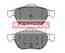Колодки тормозные дисковые передний для RENAULT ESPACE(JK0/1#), LAGUNA(BG0/1#,KG0/1#) KAMOKA JQ1012882 / 23245 - изображение