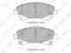 Колодки тормозные дисковые передний для TOYOTA AURIS, AVENSIS, COROLLA, VERSO LYNXauto BD-7598 - изображение